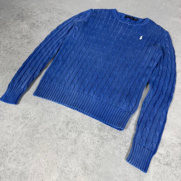 Polo Ralph Lauren Women’s Cable Knit Sweater Blue - Size: S P - Picture 4 of 8